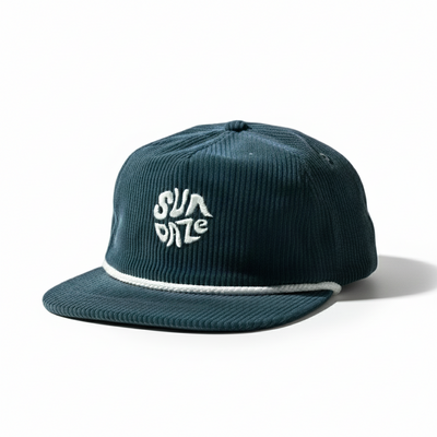 Dark Blue Corduroy Circle SunDaze Hat