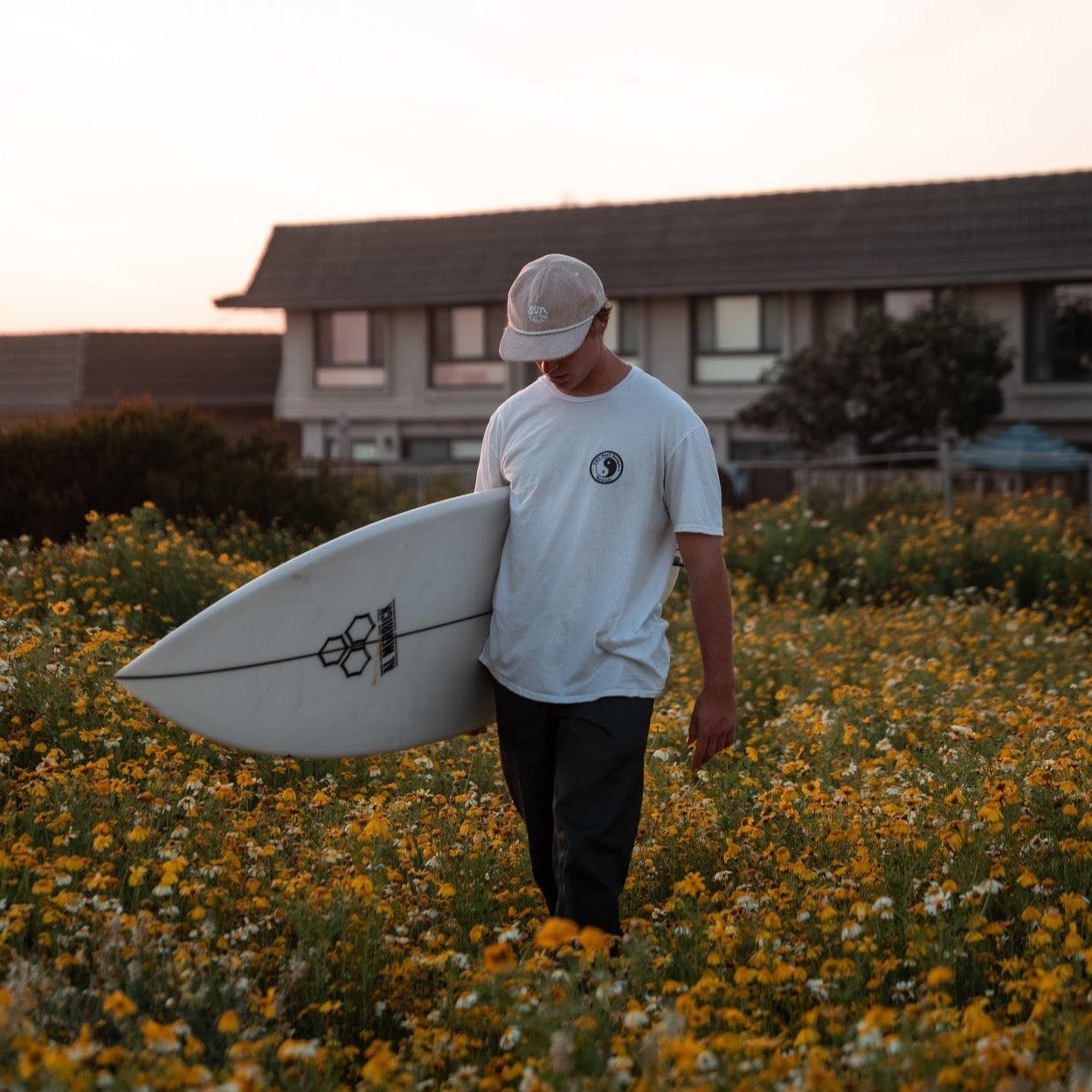 Tan Corduroy Hat | SunDaze Circle 5-panel-SunDaze California