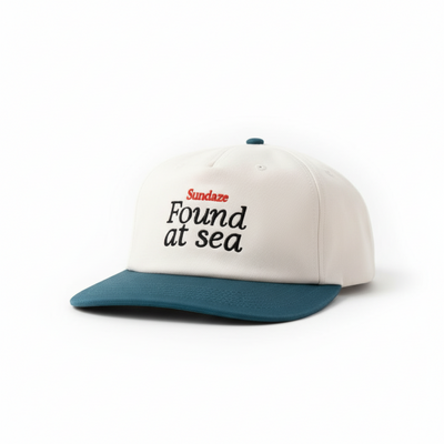 Found at Sea Dark Blue and White Cotton