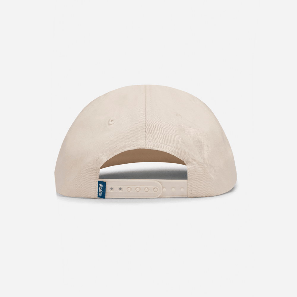 Found at Sea Dark Blue and Off White Cotton 5 Split Panel Hat-SunDaze California