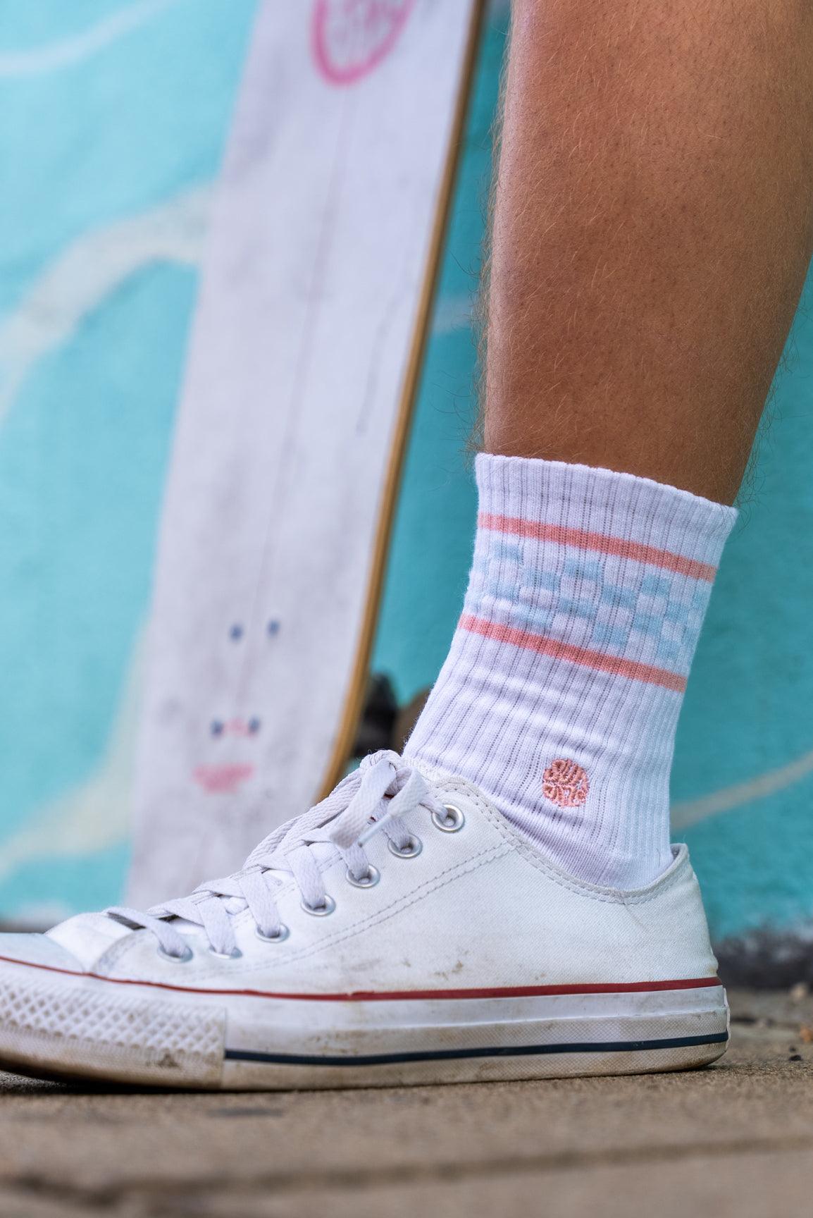 NEW - Retro Mid Cut Crew Socks - One Size Fits all