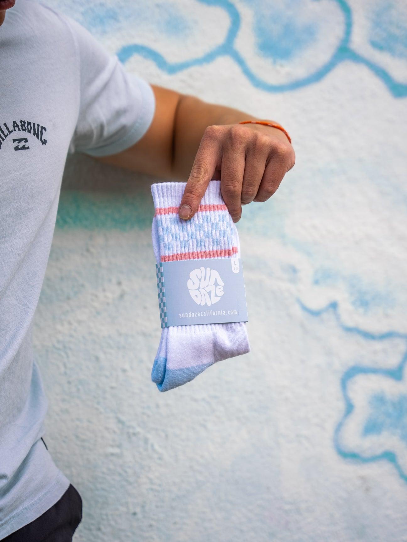 NEW - Retro Mid Cut Crew Socks - One Size Fits all