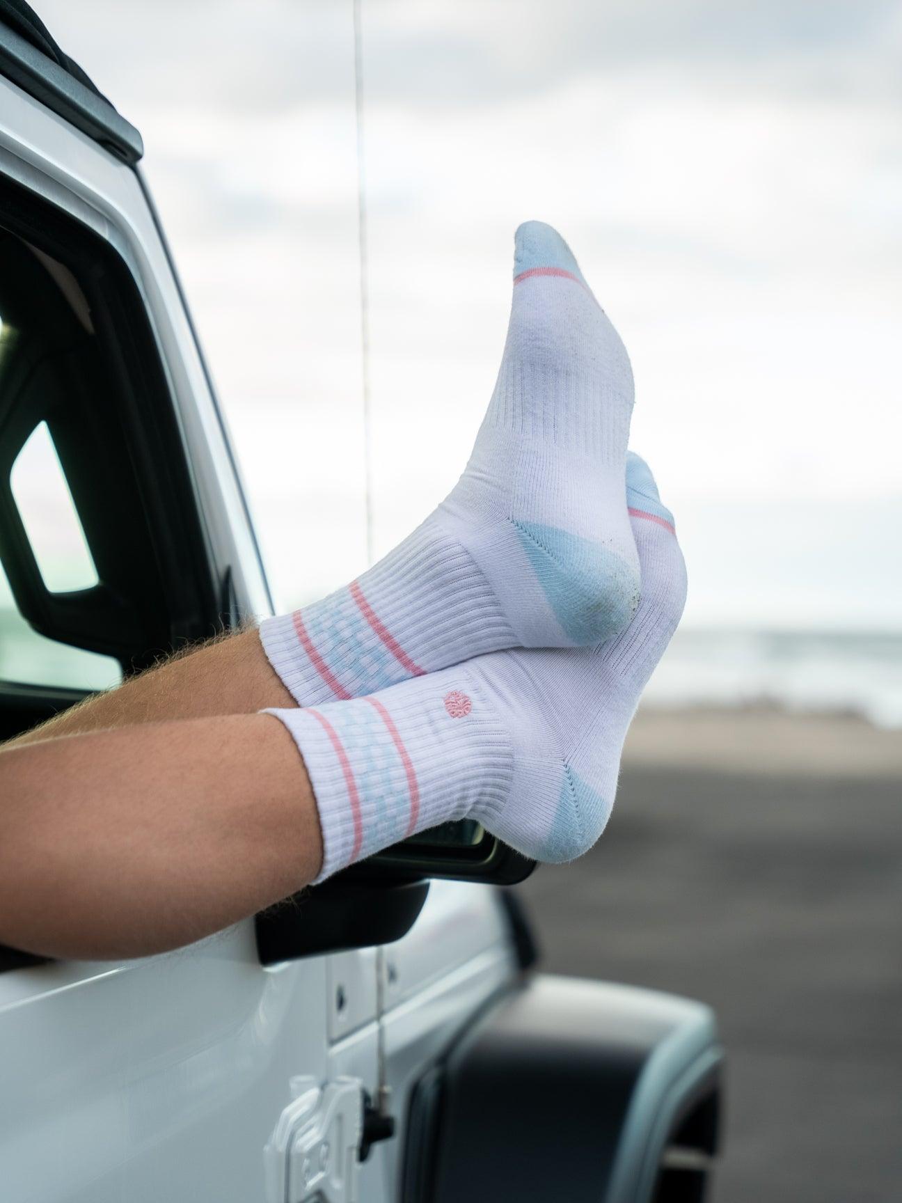 NEW - Retro Mid Cut Crew Socks - One Size Fits all