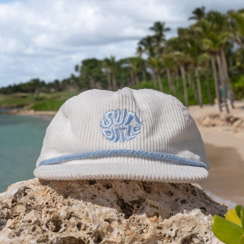 White Out Corduroy Hat SunDaze Circle 5-panel