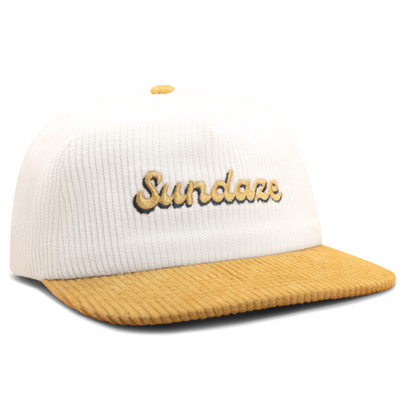 Sundaze Sunflower 86' Split 5 Panel Snapback Yellow Corduroy Hat-SOLD OUT!