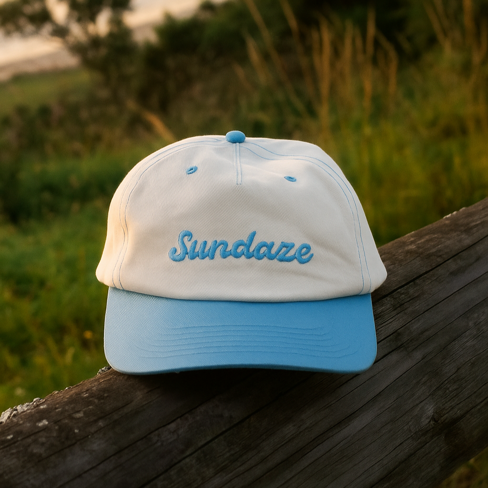NEW Sundaze 86' Pacific Cotton Snapback White/Blue