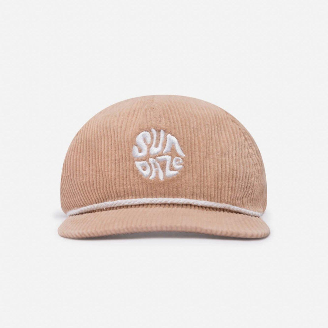 Tan Corduroy Hat | SunDaze Circle 5-panel-SunDaze California