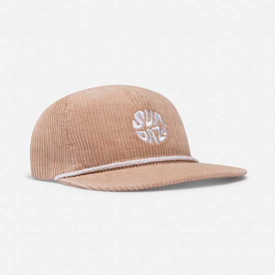 Tan Corduroy Hat | SunDaze Circle 5-panel-SunDaze California