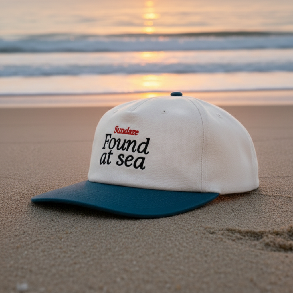 Found at Sea Dark Blue and White Cotton